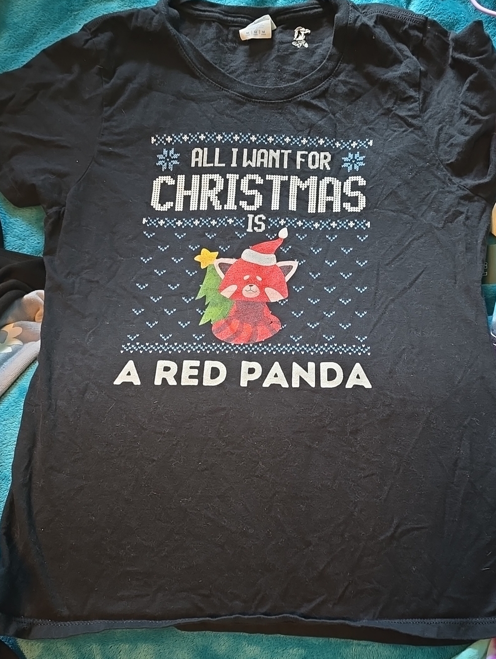 Black Christmas 'All I Want for Christmas is a Red Panda' Tee